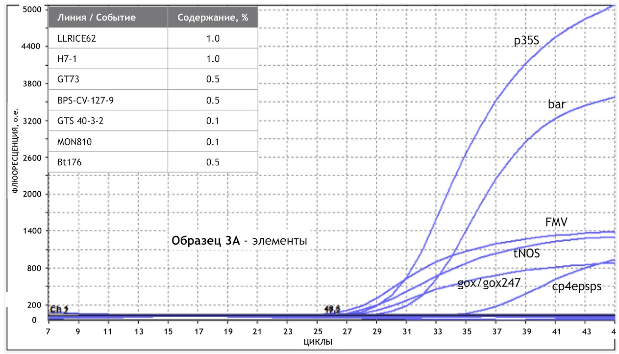 Образец 3A - генетические элементы